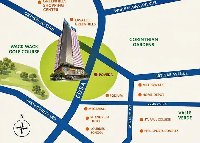 Fernly Turf At Edsa Ortigas Cbd Private - Ama Tower Residences Wifi, Pool & Gym Apartahotel Manila